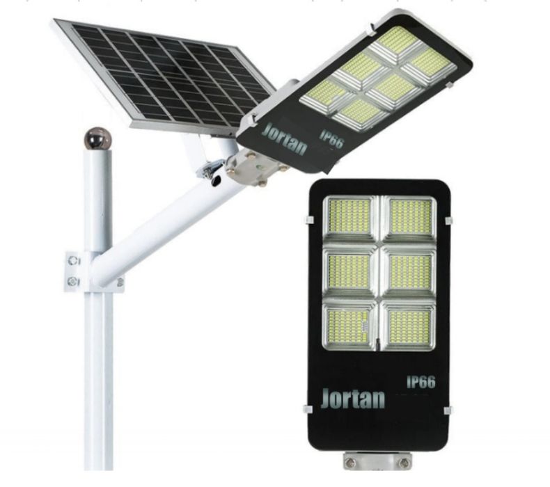 Lampa solara stradala JORTAN 200w 300w cu suport metalic/stalp senzor