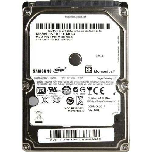 Жесткий диск HDD (2.5) 1000Gb Samsung ST1000LM024