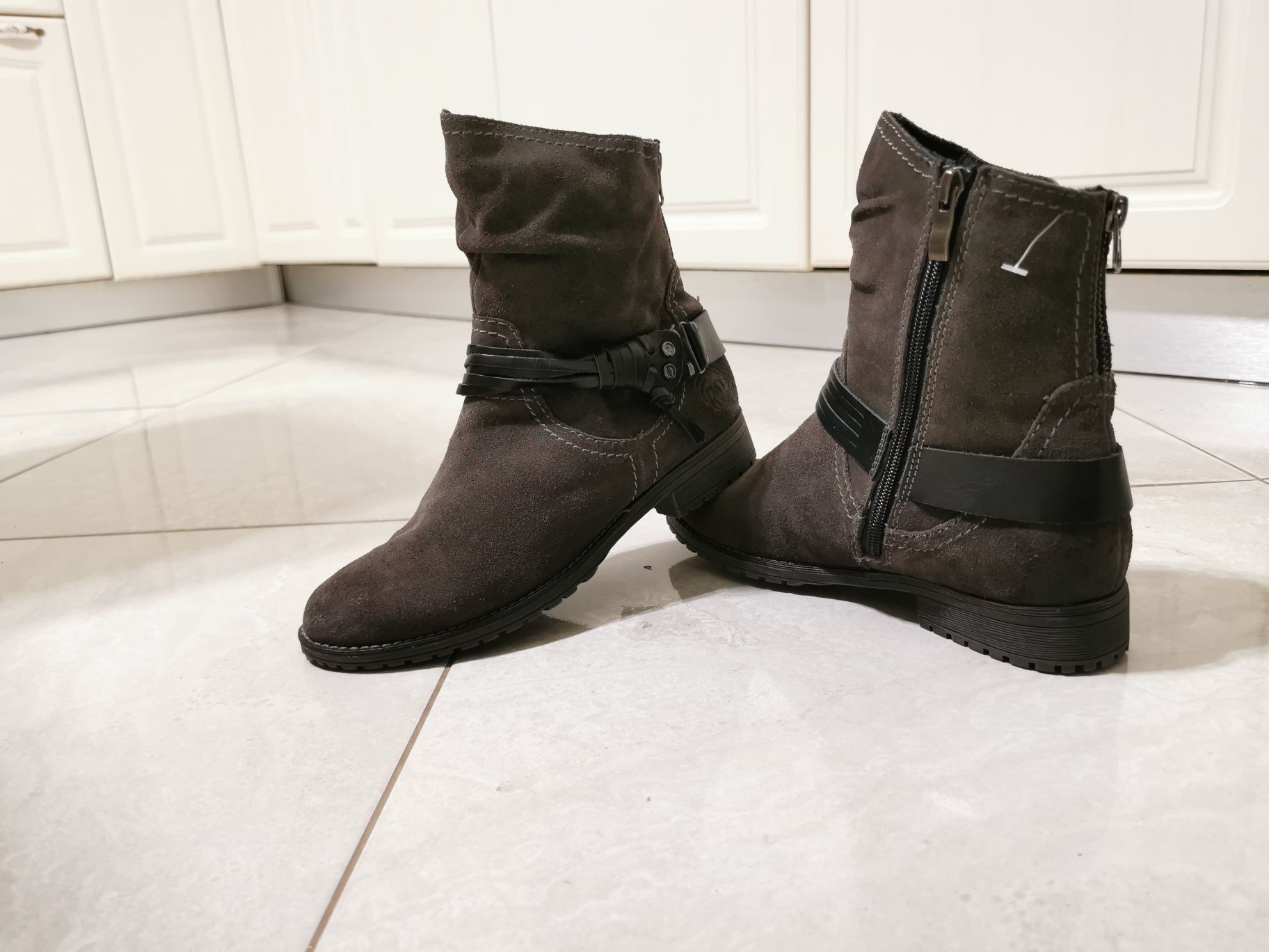 Botine Ghete dama Marco Tozzi piele nr.38 noi