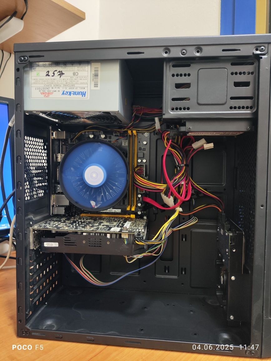 Шустрый игровой компьютер(кейс) DDR4,8gb,SSD128,HDD500,GTX1060аналог