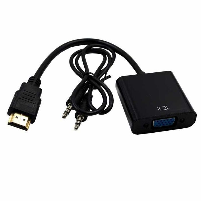 Мультимедийный конвертер HDMI-VGA+аудио, Black/White новый в упаковке.