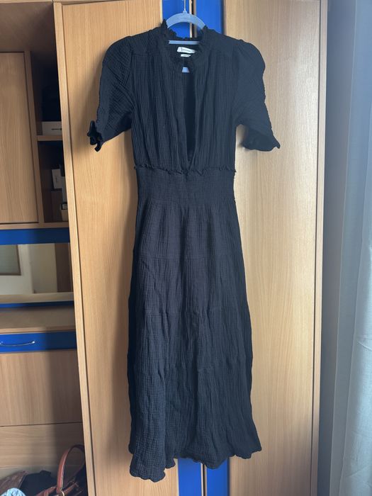 Rochie lunga neagra, marimea xs