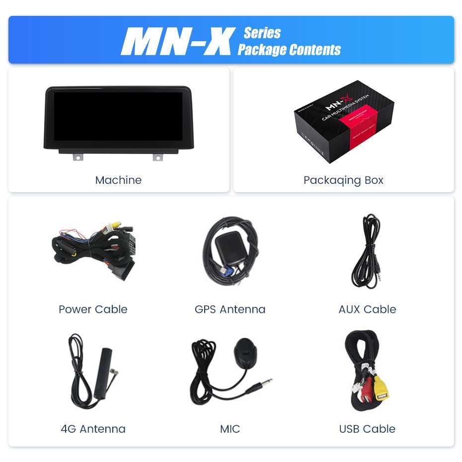 Navigatie BMW Seria 4 F32 F33 F36 F82 Android 13 Carplay Sim + Camera