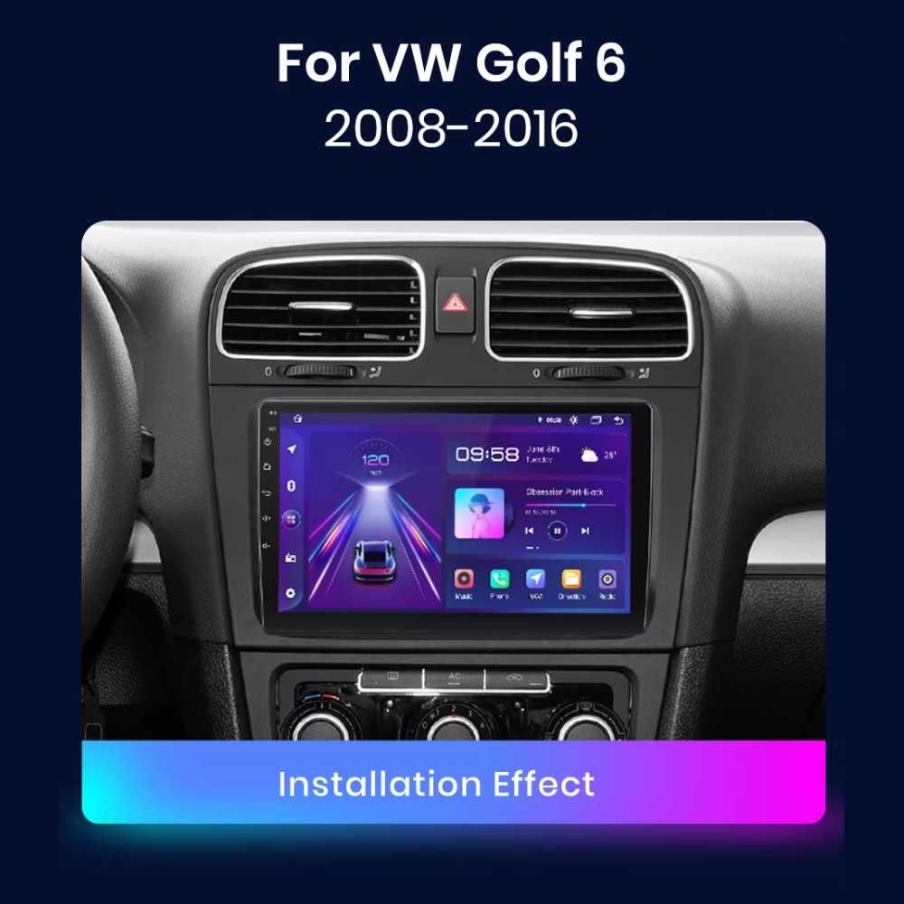 Мултимедия за автомобил Junsun за Volkswagen VW Golf 6 (2008-2016)
