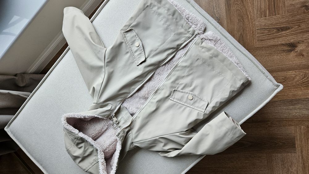 Есенно яке за вятър и дъжд Zara Kids 92 см (18-24м), с мека подплата