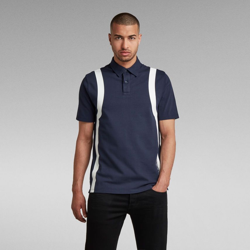 G Star RAW : Printed Stripe Polo - размер Л / Оригинал