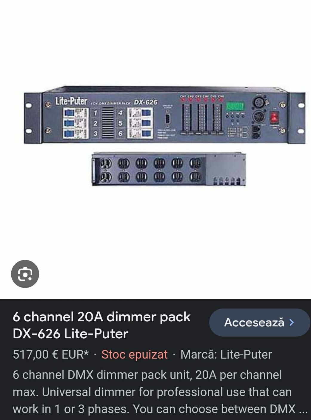 Lite Puter 626 mixer lumini