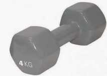set 2 gantere PVC sport depot 4 kg + 4 kg Gri