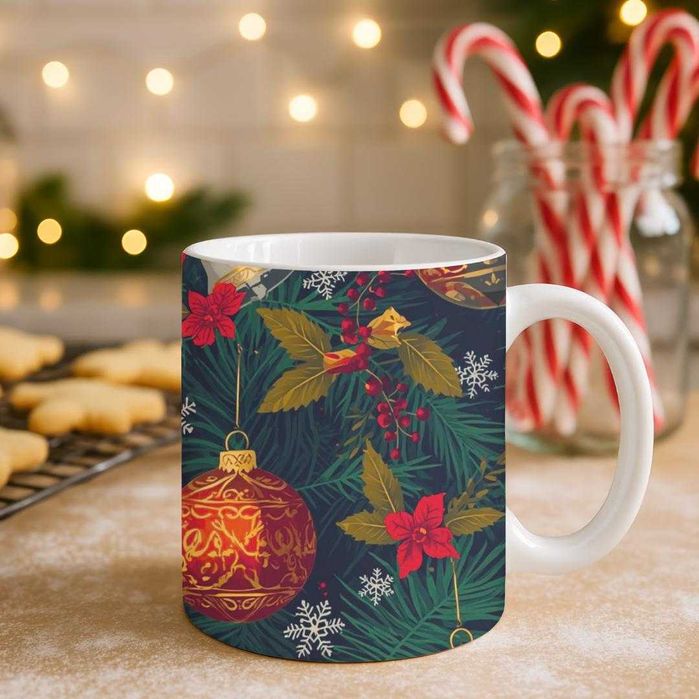 Коледна чаша с оригинален дизайн по предварителна поръчка