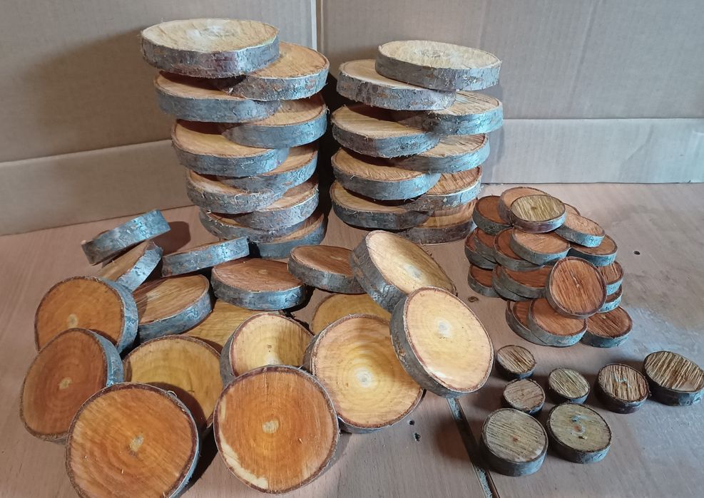 Rondele pentru decorațiuni din lemn