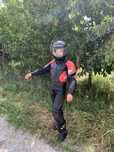 Echipament moto complet, din piele.