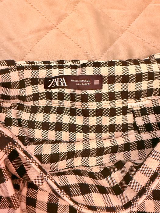 Къса карирана пола ZARA