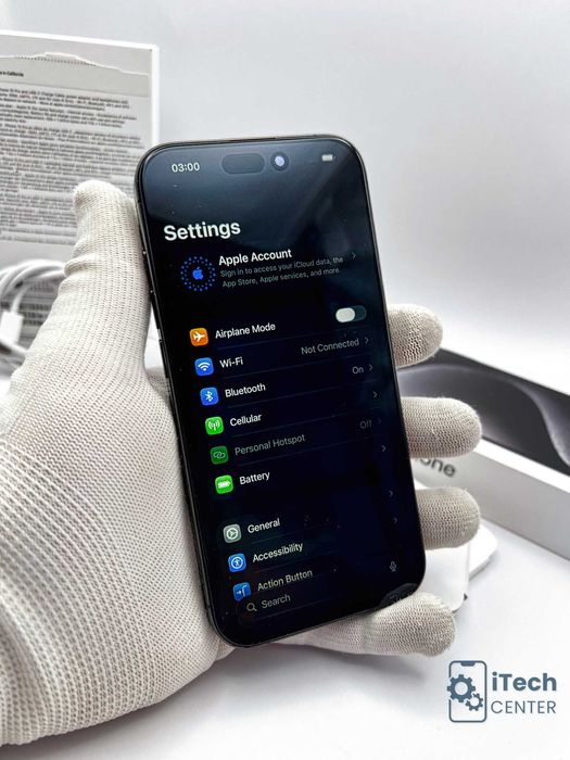 iPhone 15 Pro, 128GB, Black, 100% батерия, КАТО НОВ, ГАРАНЦИЯ!