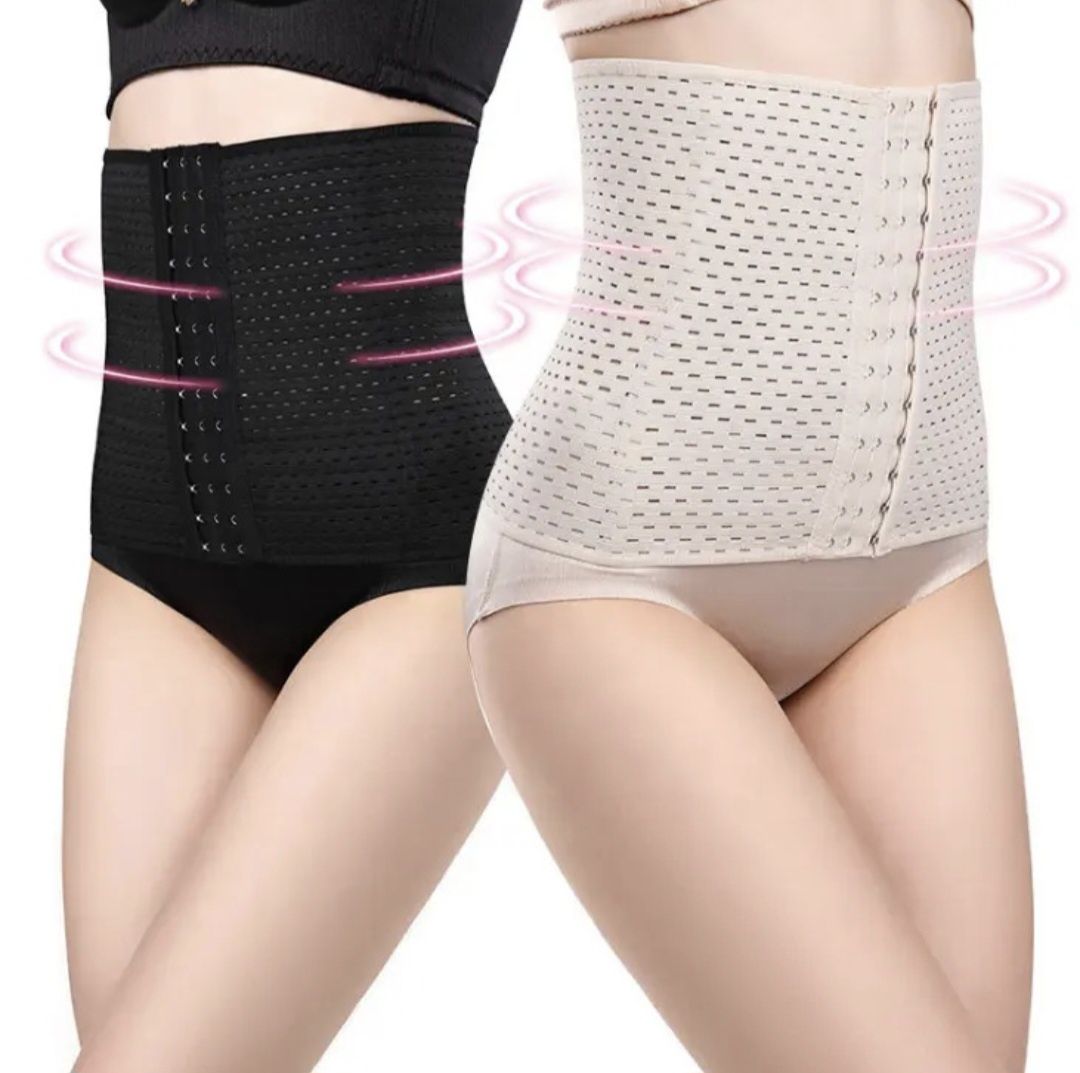 Corset Modelator, Centura, Burtiera, Waist trainer, disp Negru sau Alb
