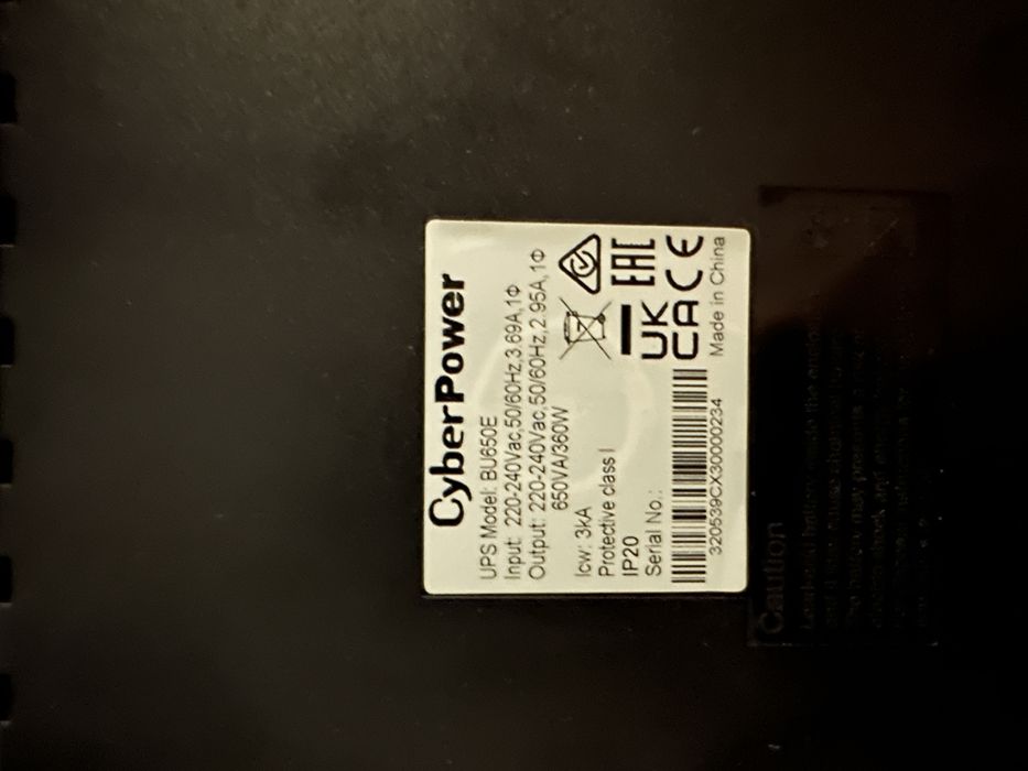 UPS CyberPower BU650E – 650VA / 360W – 3 bucăți