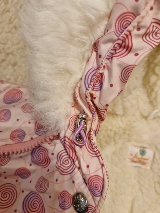 Combinezon 2 în 1 sac lână naturală 3-12 luni  salopeta iarna