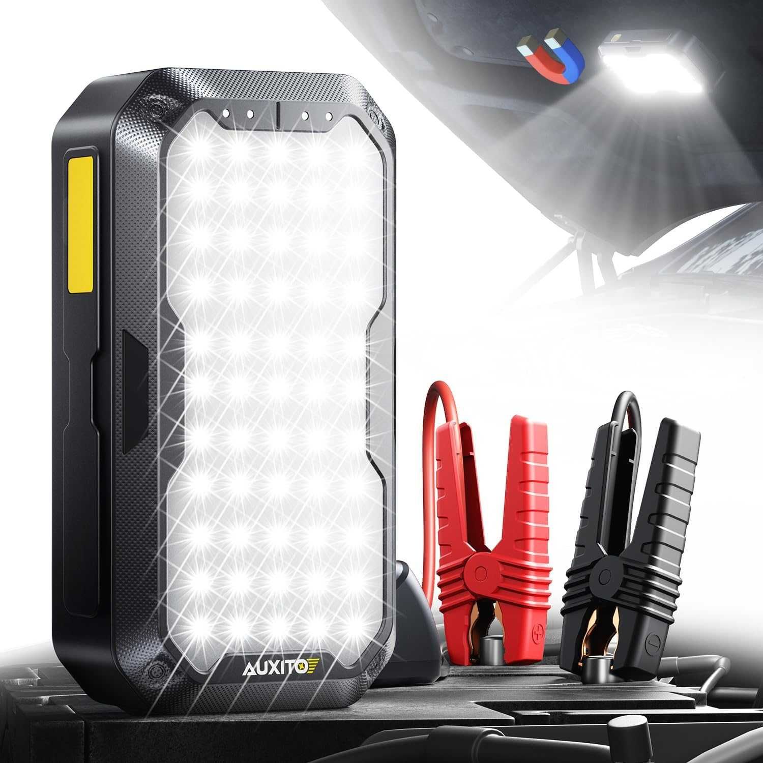 Пусковое зарядное (power bank) устройство AUXITO 4000A/2000LM/7200mAh