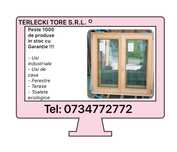 FEREASTRA LEMN TRIPAN Germania casa cabana H 110 x 110 Garantie Buc 2