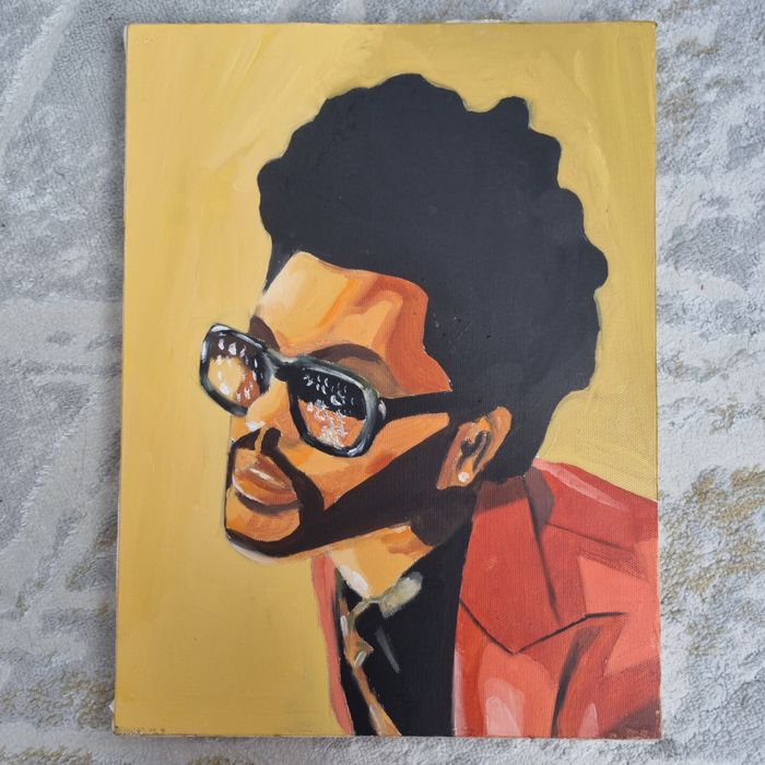 Картина маслом The weeknd на холсте 30×40