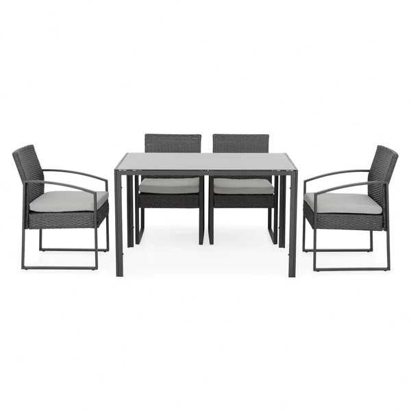 Oferta Set mobilier exterior 4 Pers gradina/terasa 4 scaune + masă NOU