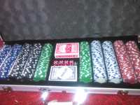 Joc de poker profesionist cu jetoane. 500 jetoane neimprimate. 11 gr.