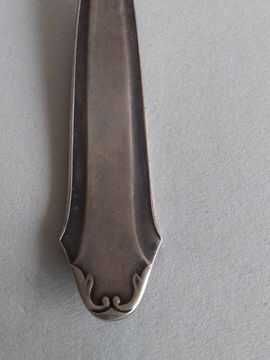 Посребрен старинен черпак за сос (А100) с дълбоко посребряване