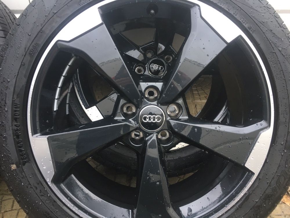 Комплект лети джанти от Audi 5x112 с летни гуми Pirelli 255/45/20