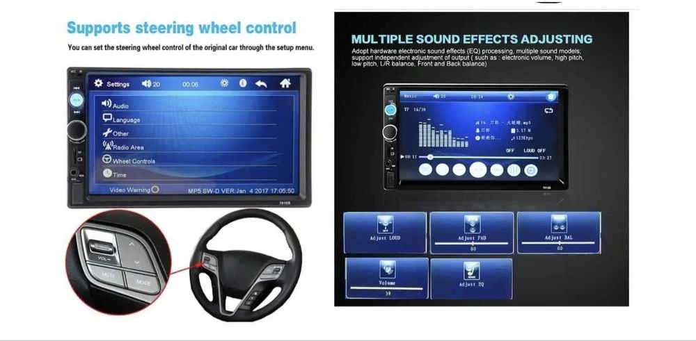 Navigatie Universala MirrorLink 2din mp5  cu rama adaptoare