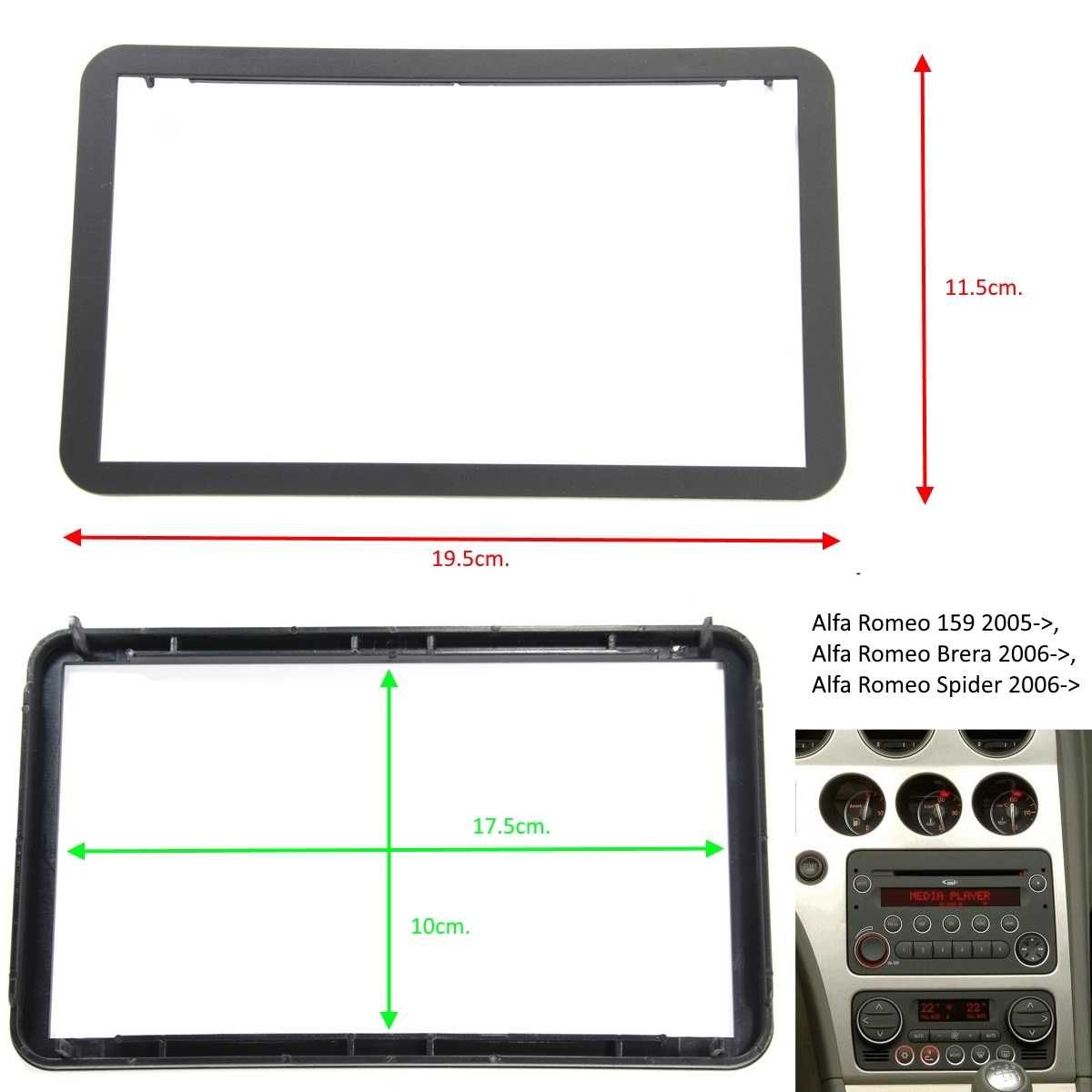 Рамка за автомобилно радио и мултимедия ALFA ROMEO