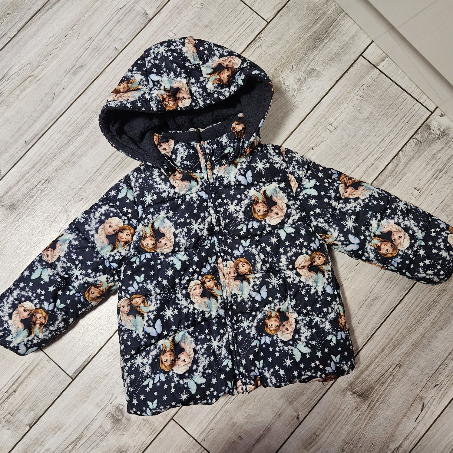 Зимно яке H&M с Елза и Анна, размер 92-98