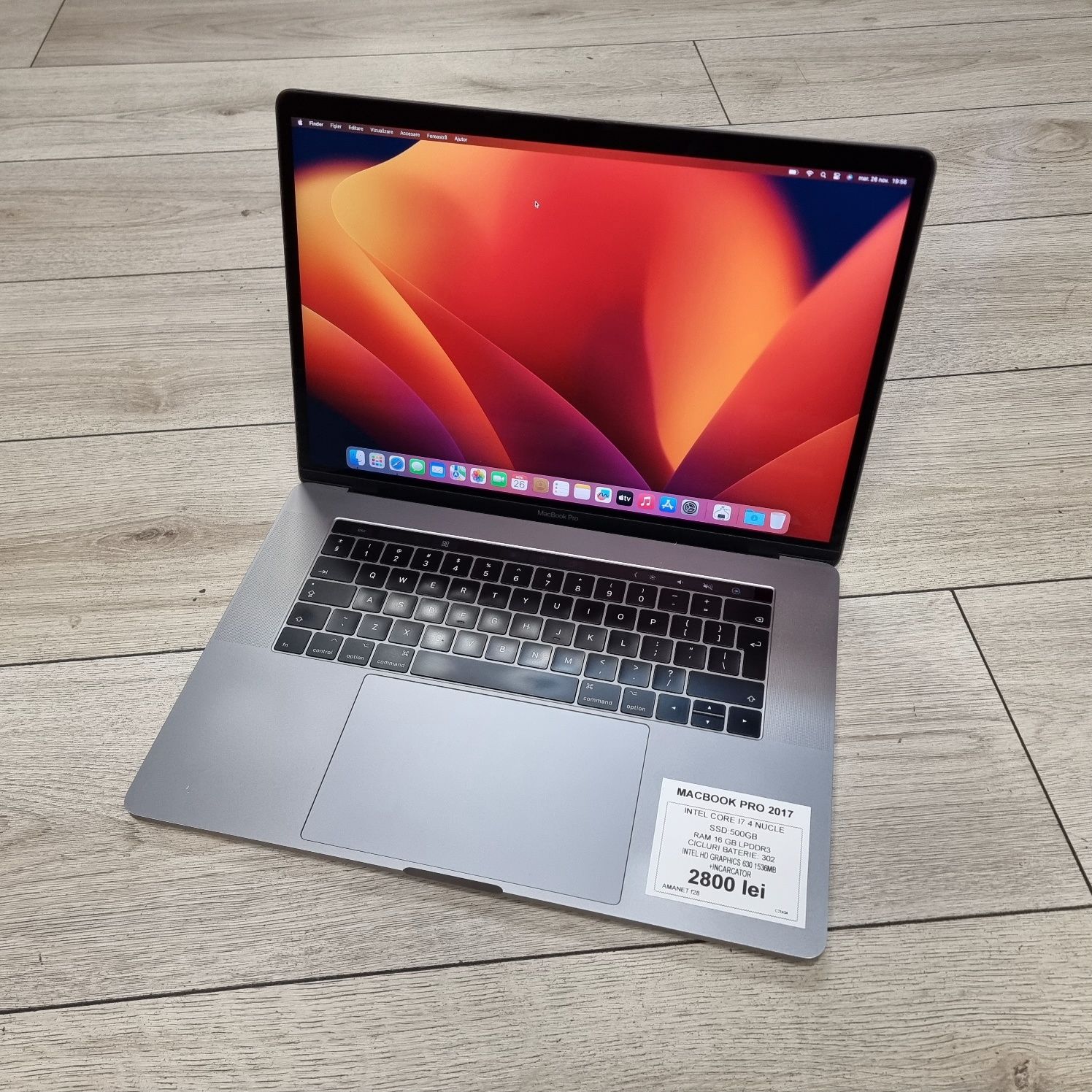 Amanet F28: MacBook Pro 2017 i7 ssd 500gb