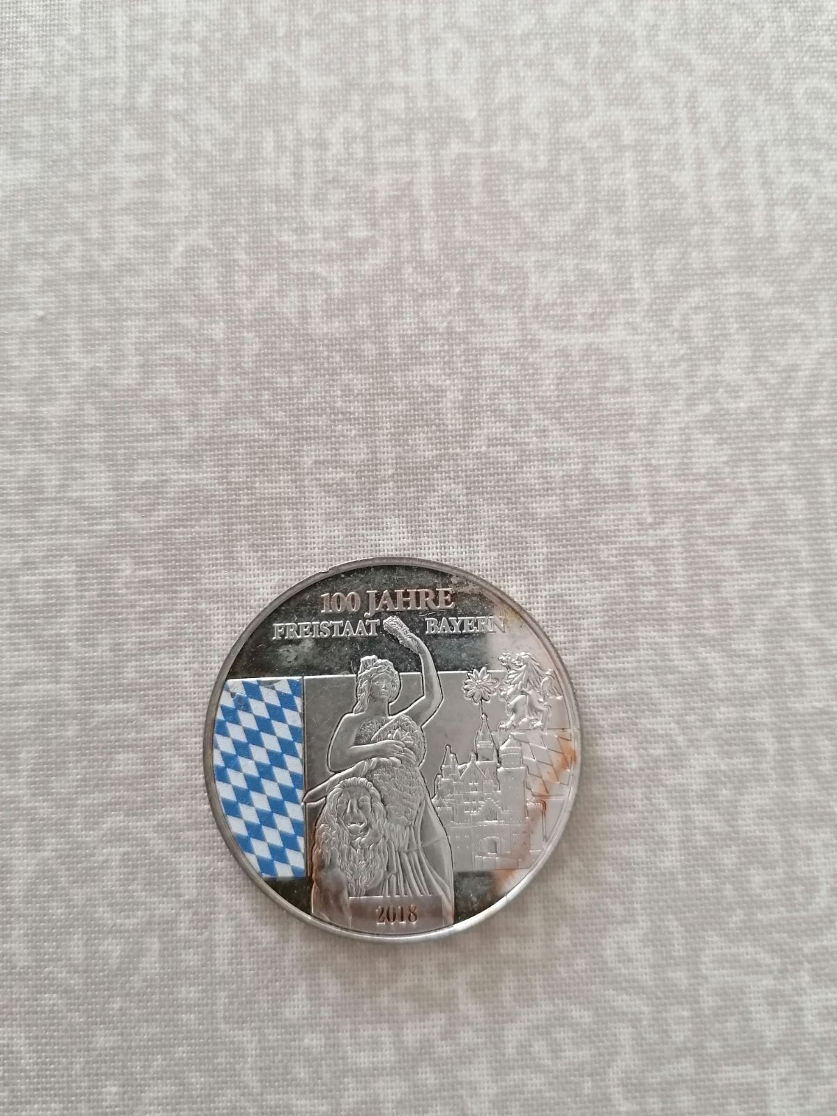 Medalie argint 100 Jahre Freistaat Bayern