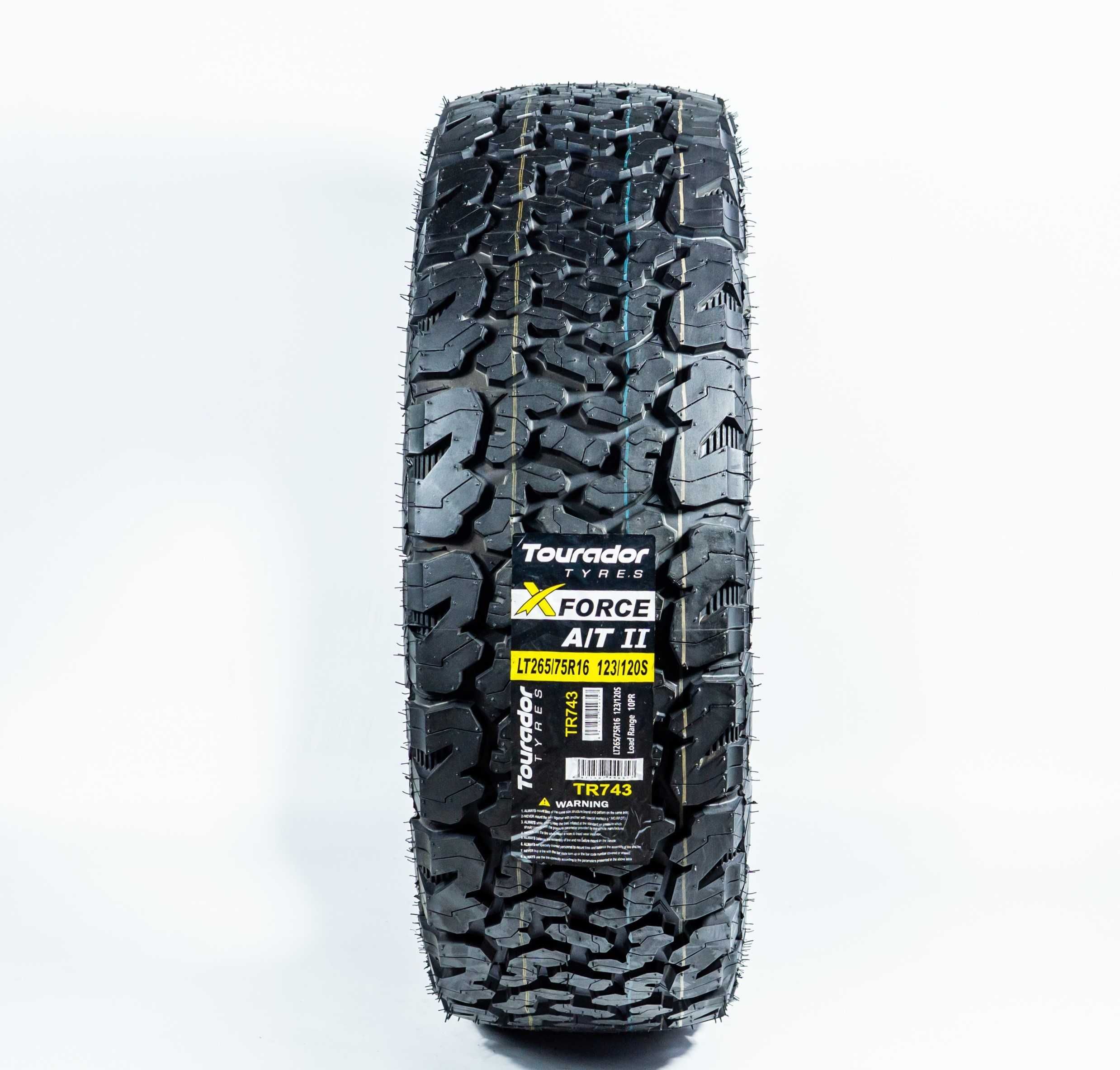 LT265/75R16	123/120S 10PR  — Tourador X FORCE A/T-II