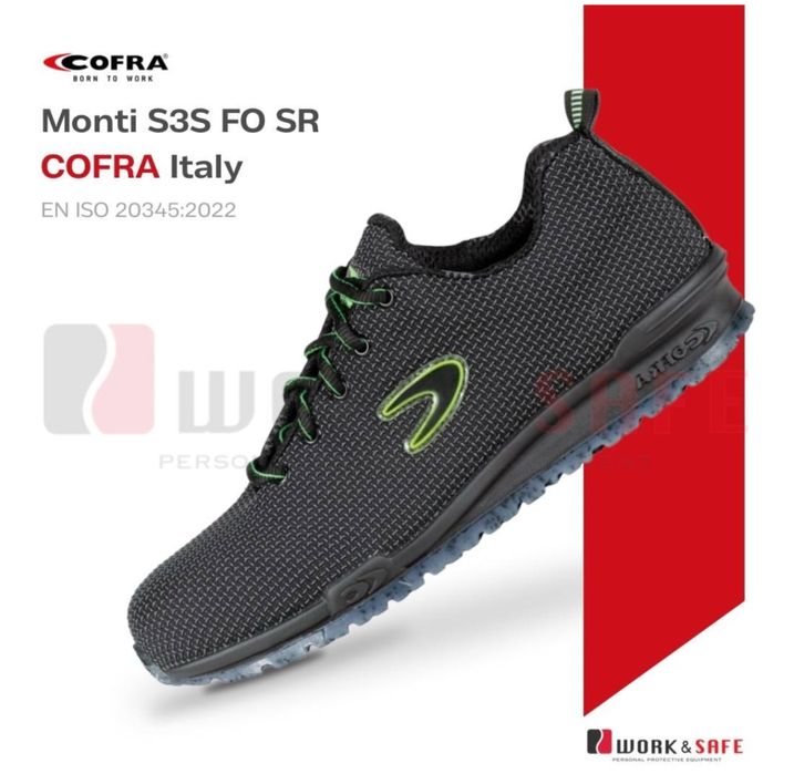 Рабочие кроссовки COFRA Techshell (с алюминиевым носком)