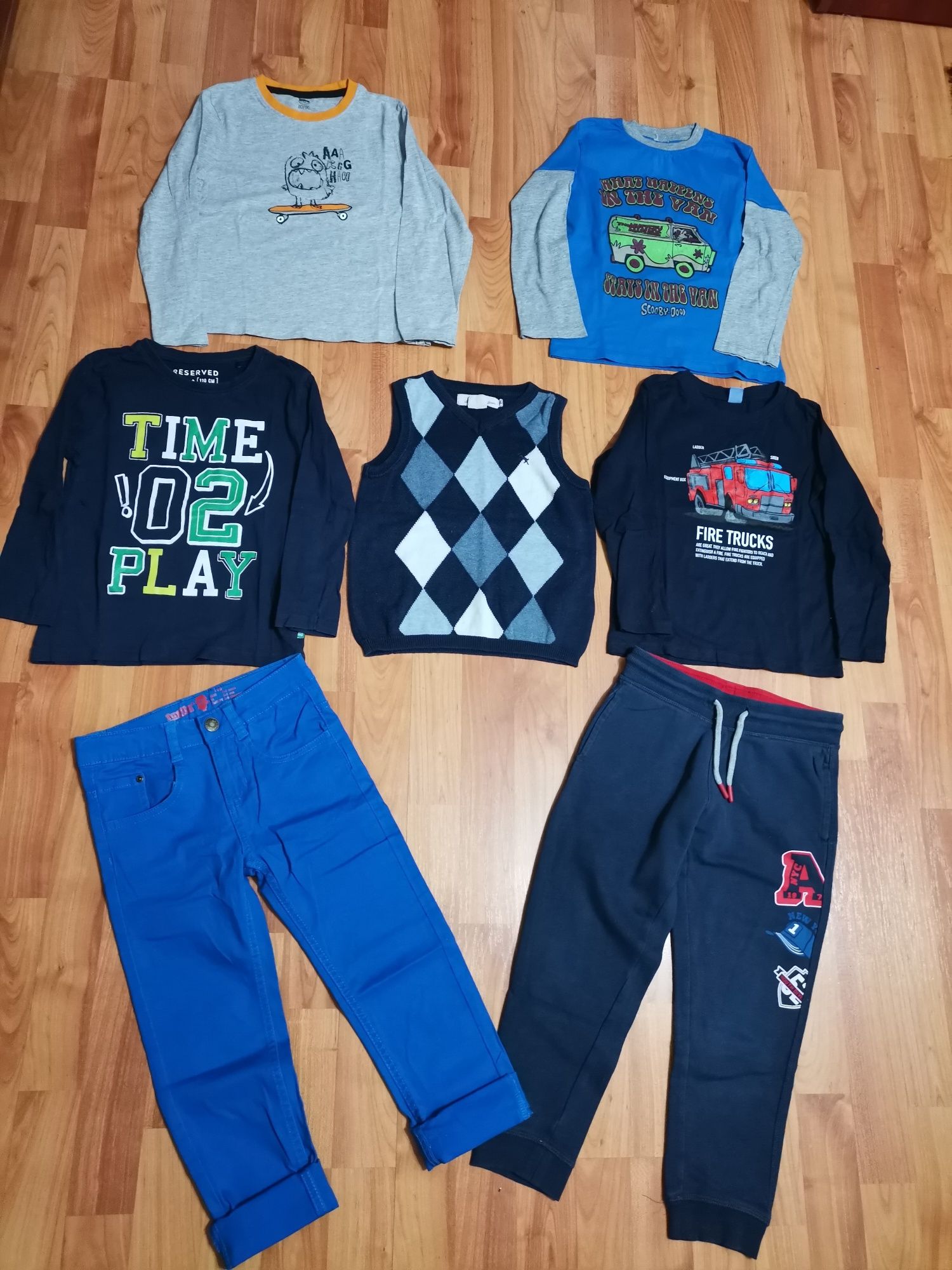 Lot haine băieți 110-116 cm, 4-5 ani