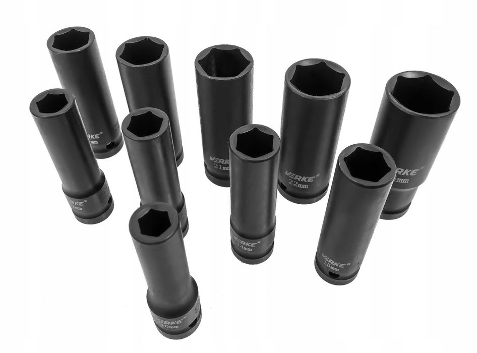 Set chei tubulare impact lungi ½ 10 piese 10-24mm (V39467)