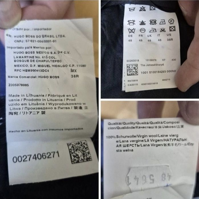 Pantaloni bărbați Hugo Boss, Mod: The James4Sharp6, Lână - 48 / S M