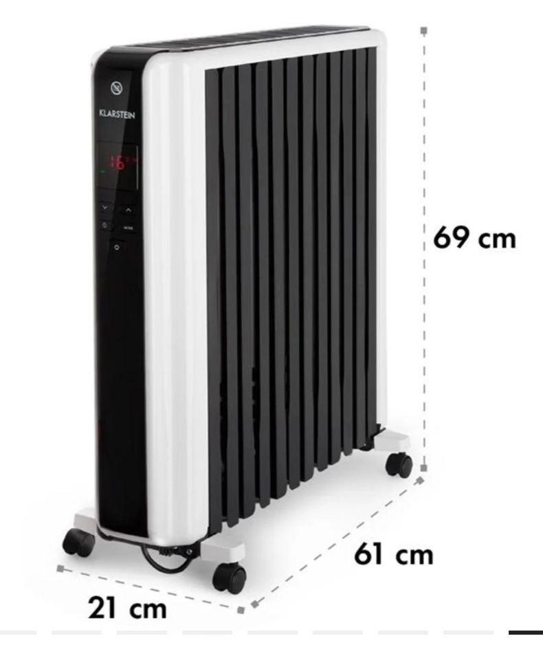 Маслен радиатор Klarstein 2500w