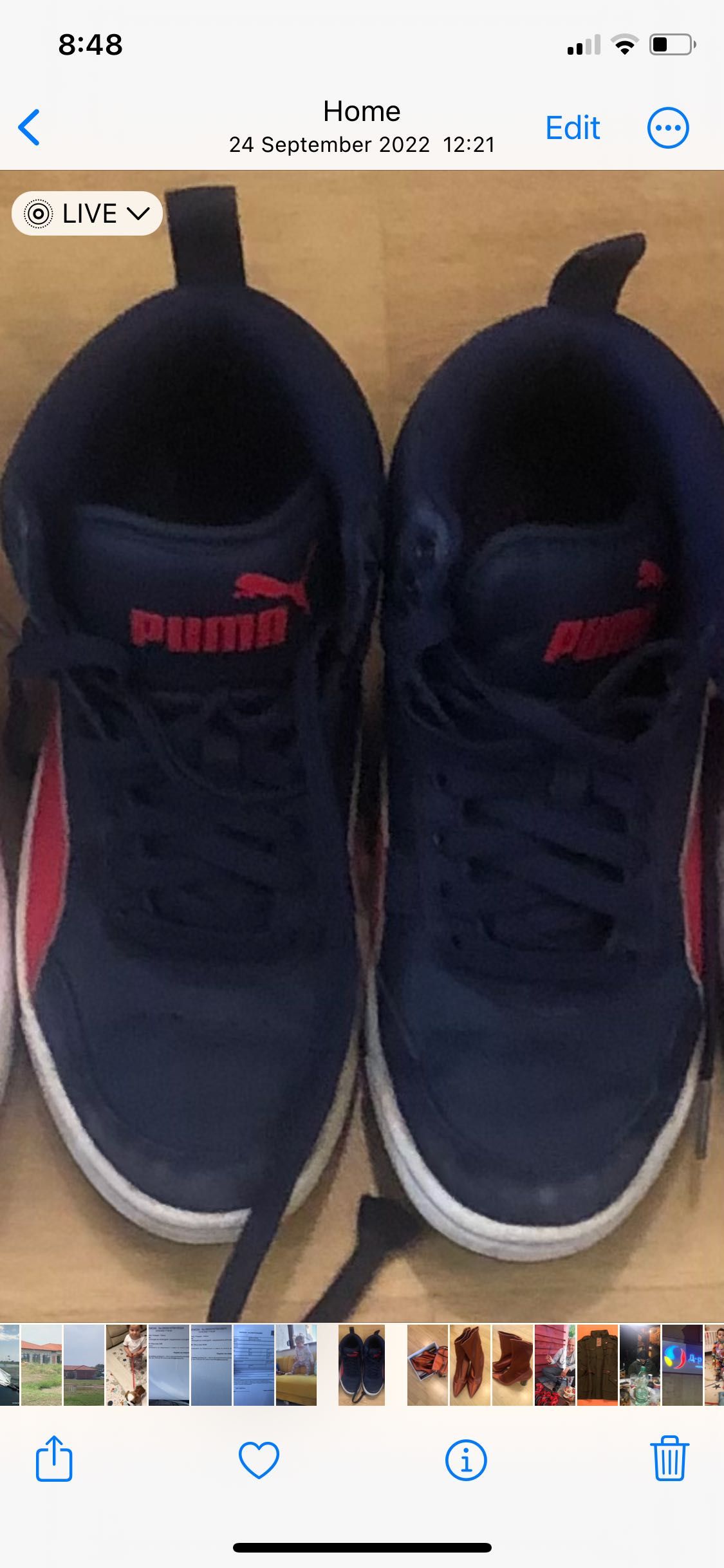 Маратонки PUMA сини