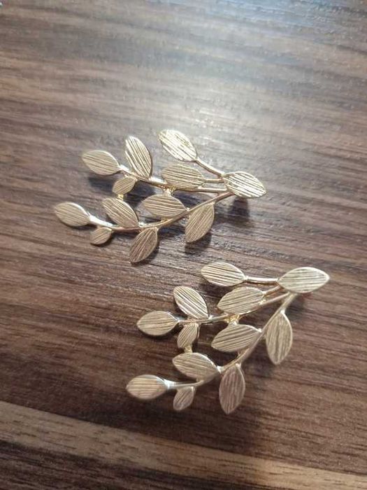 Set accesorii mireasă aurii (cercei, bratari)