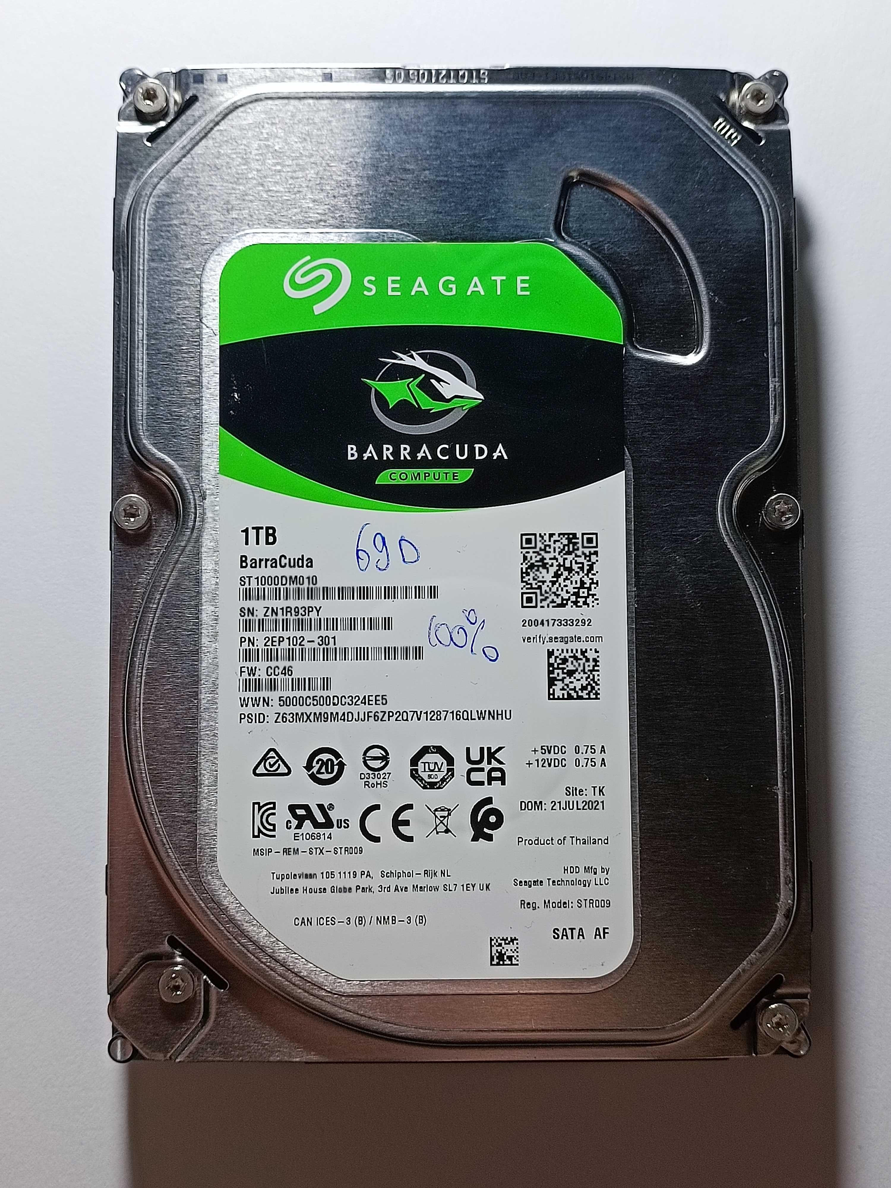 Hard Disk Seagate Barracuda 1 TB 7200rpm