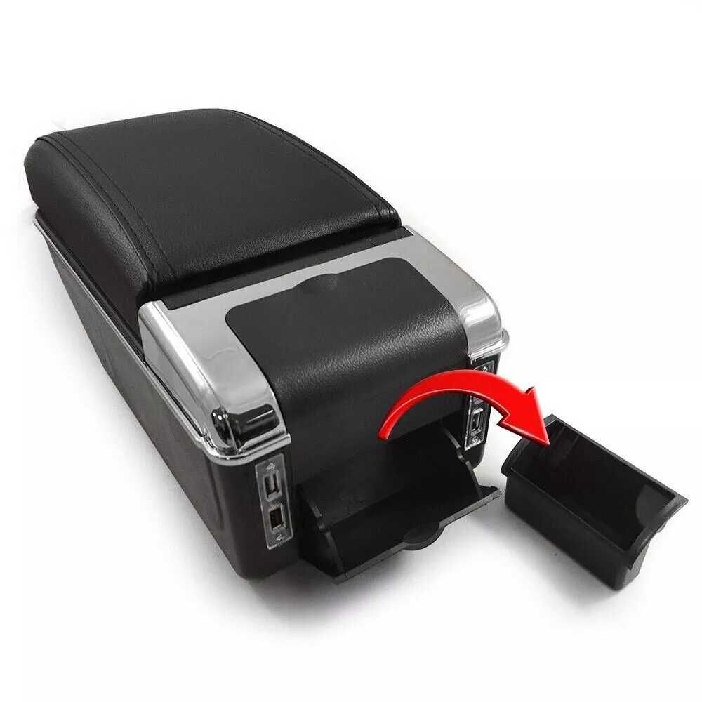Подлакътник Барче Конзола за Kia Picanto 14 - 19 черен USB порт