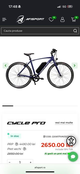 Bicicleta Electrica Cycle Pro 28171 - 28"