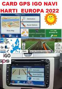 SD Card GPS HARTI Navigatie iGO PRIMO GPS,NAVI AUTO Europa 2022