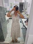 Rochie lunga bej S/M noua