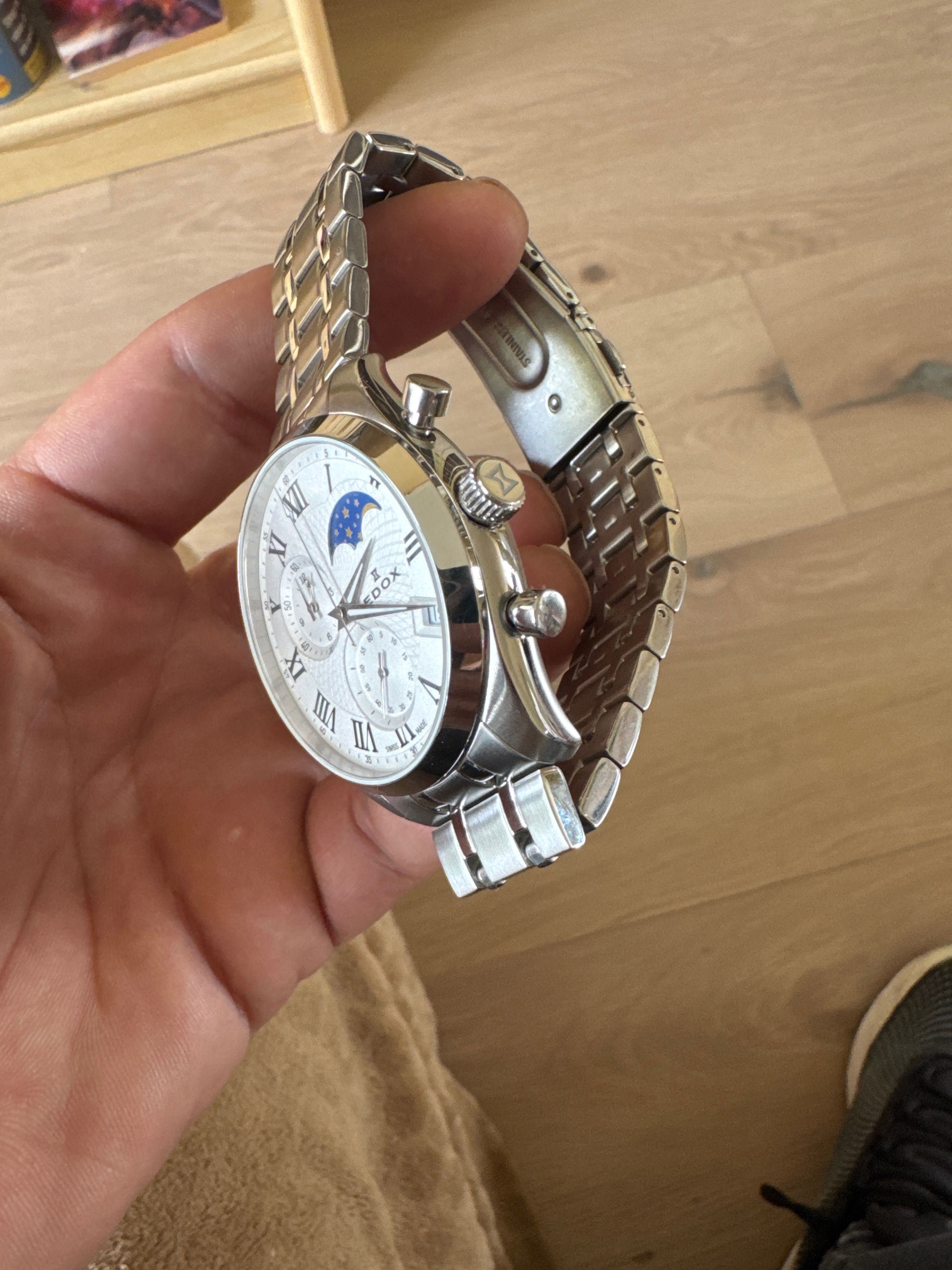 Edox Les Vauberts Moonphase
