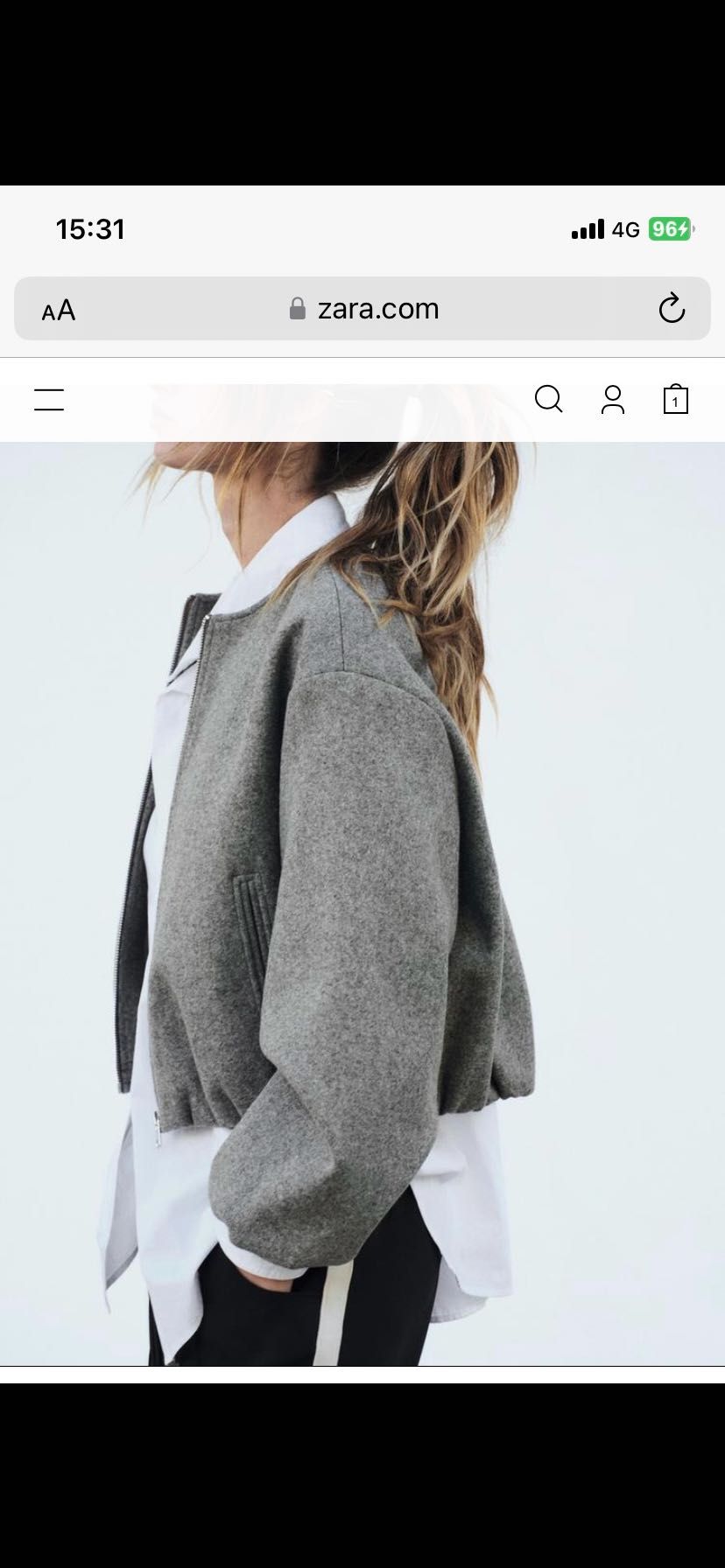 Zara бомбър якеL