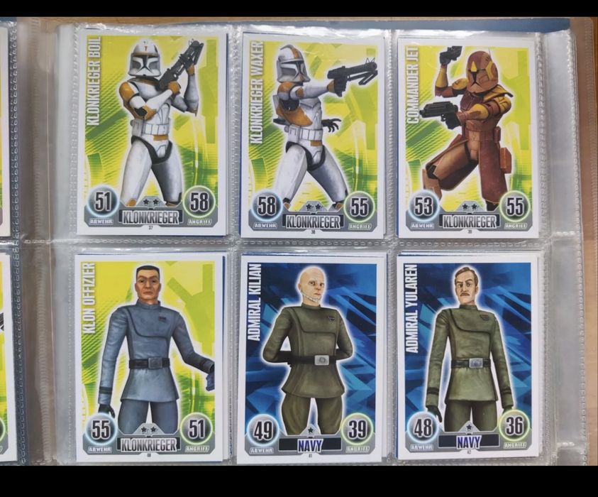 Topps star wars албум - 190 карти от войната на клонираните