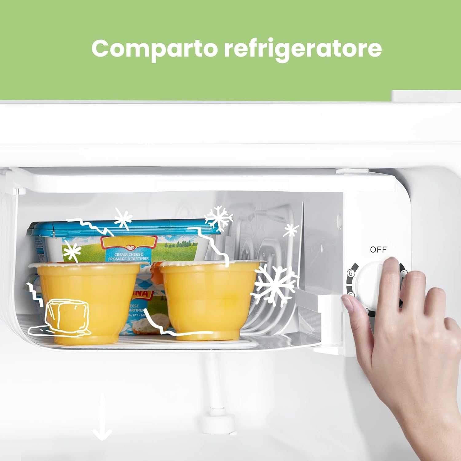 Мини Хладилник с фризер Comfee RCD50WH2E код 2487