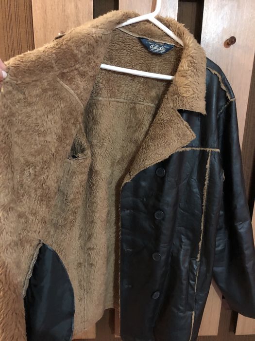 Мъжки кожух от еко кожа